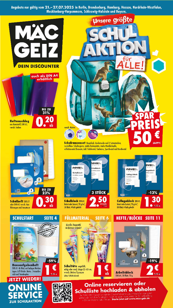 Prospekt Kalenderwoche 30, gültig ab 21.07.2025