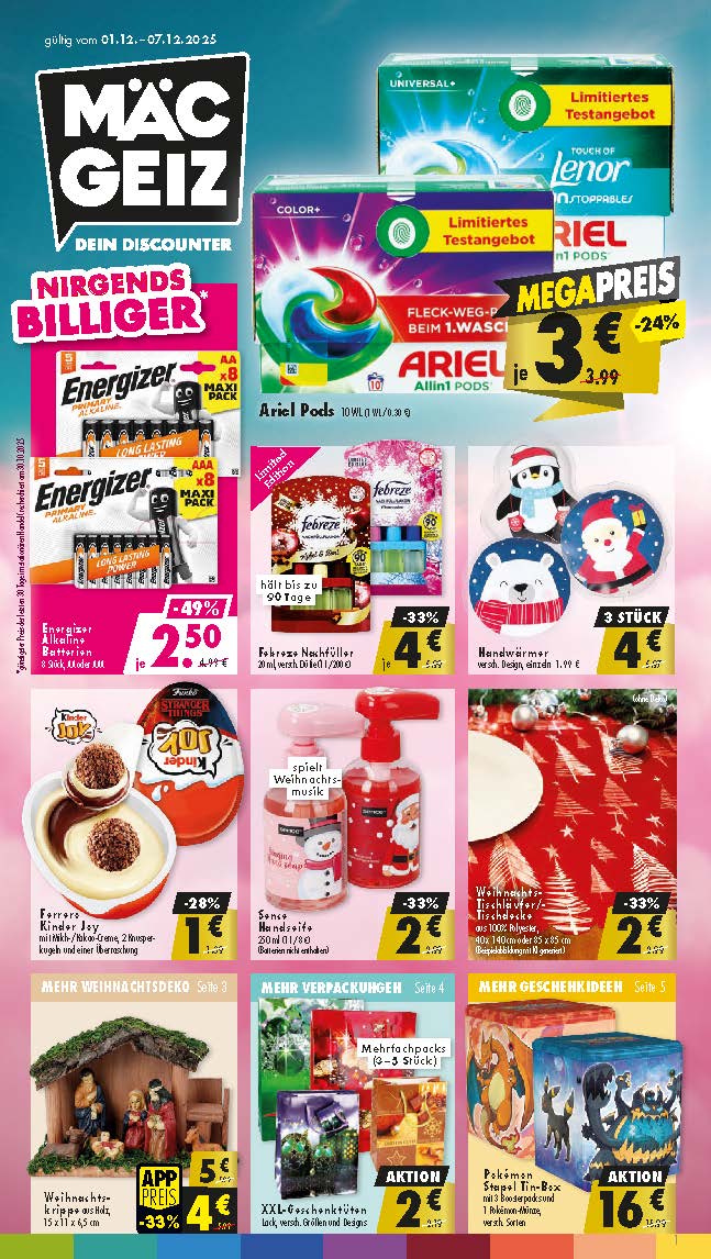 Prospekt Kalenderwoche 49, gültig ab 01.12.2025