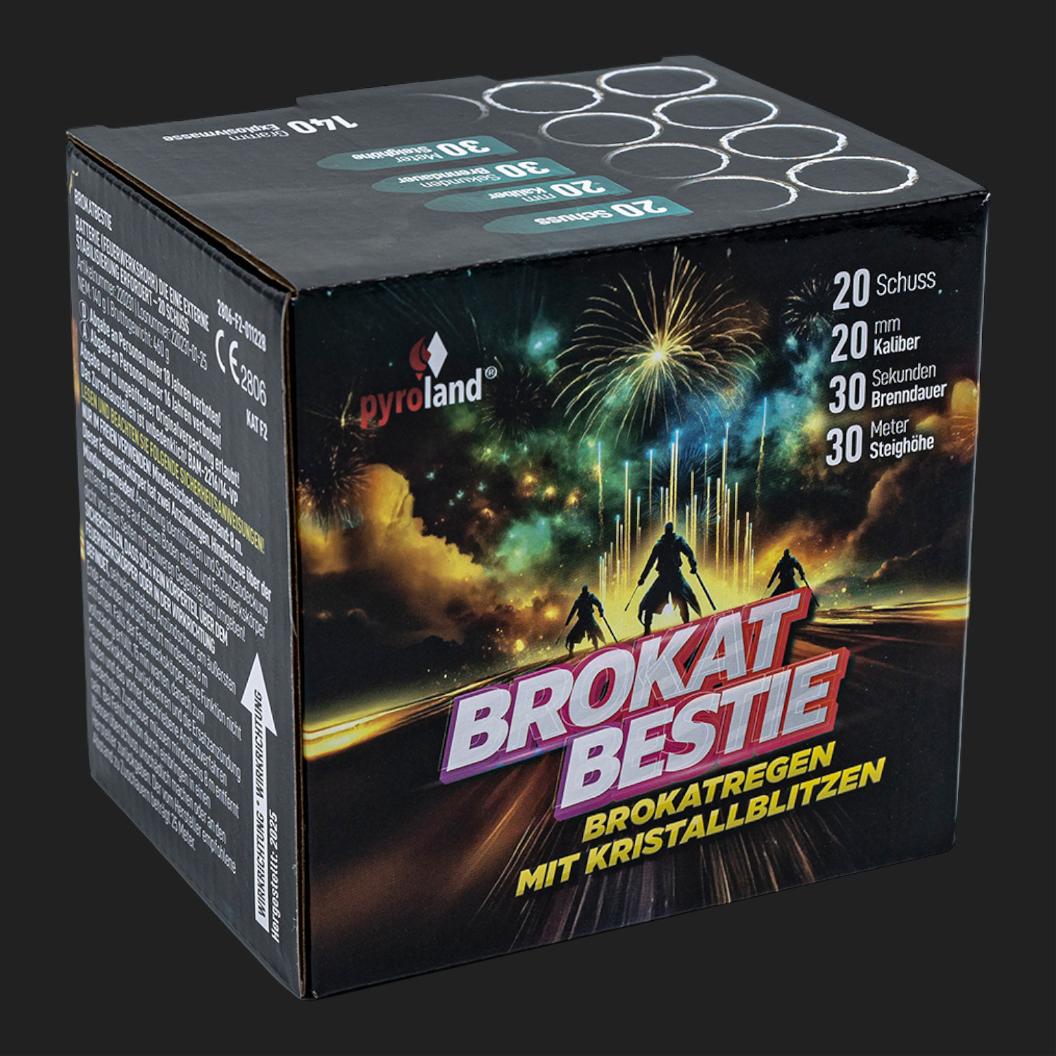 Brokat Bestie 20 Schuss, Batteriefeuerwerk