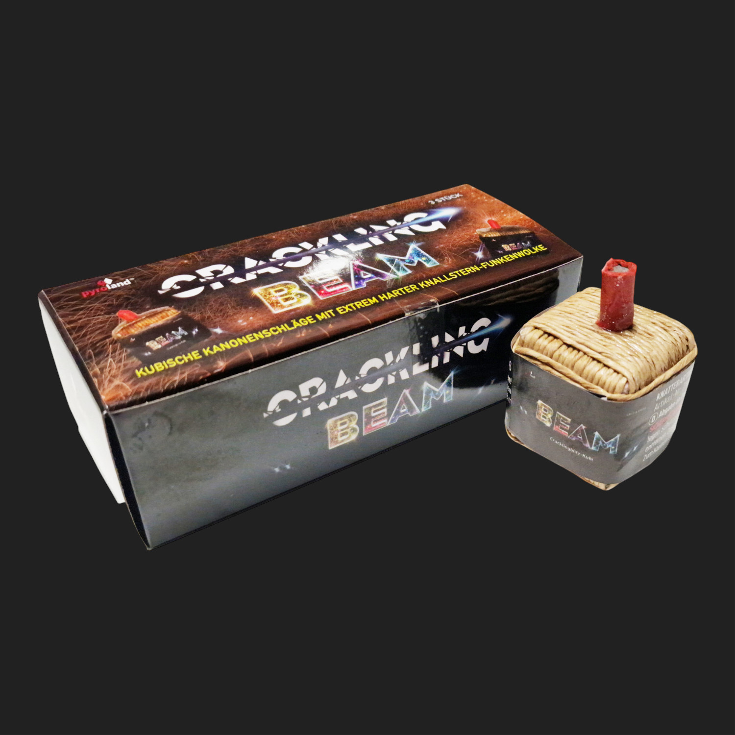Crackling Beam 3 Stück, Kanonenschlag