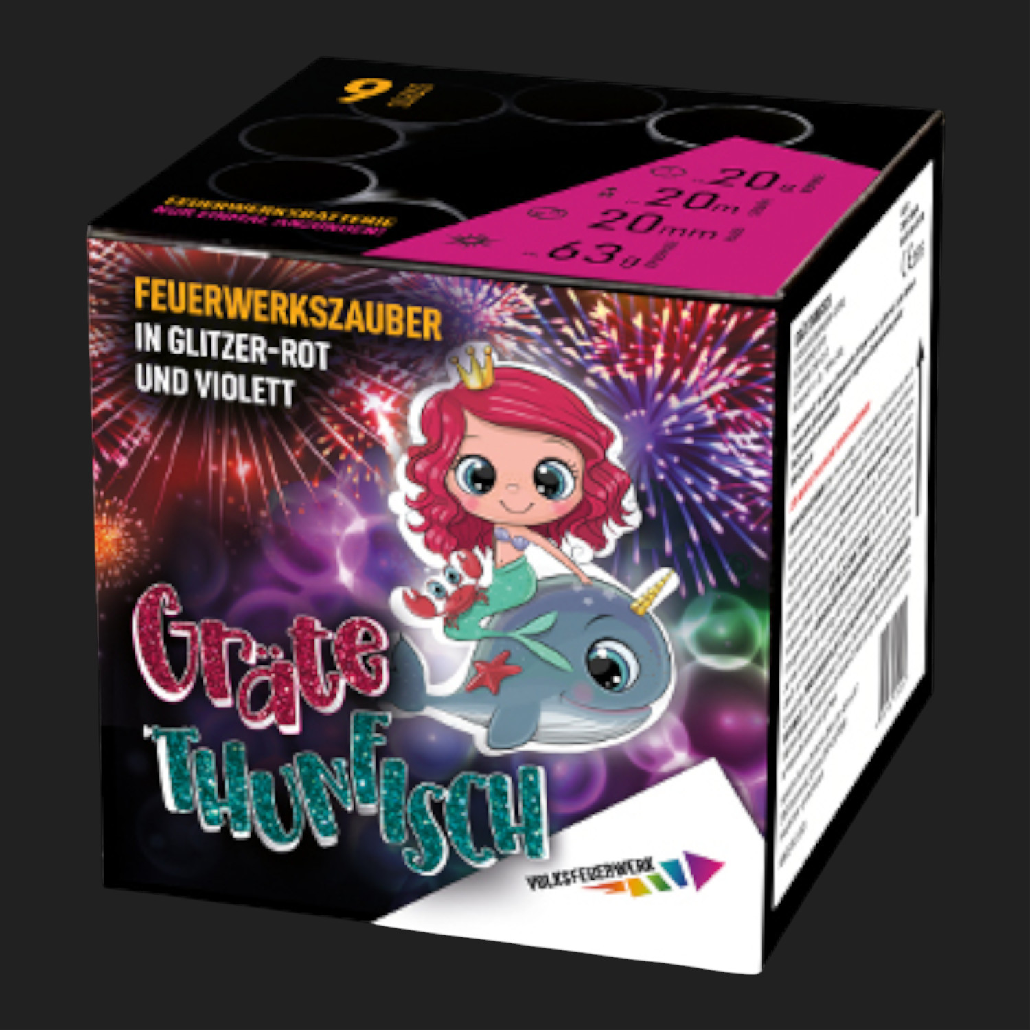 Gräte Thunfisch 9 Schuss, Batteriefeuerwerk