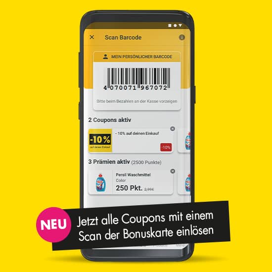 MÄC-GEIZ App Digitale Kundenkarte