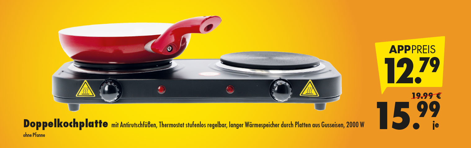Doppelkochplatte